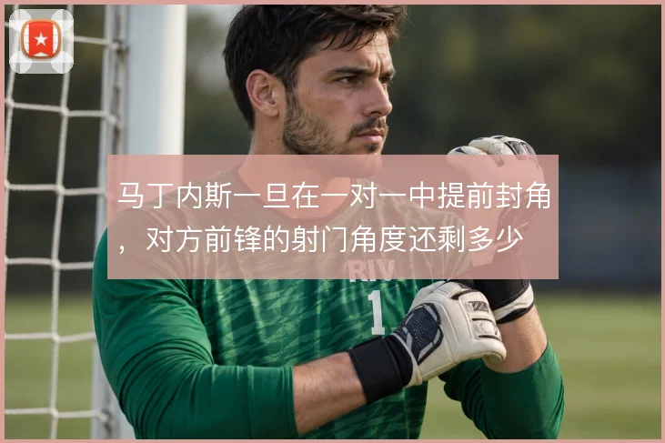 马丁内斯一旦在一对一中提前封角，对方前锋的射门角度还剩多少